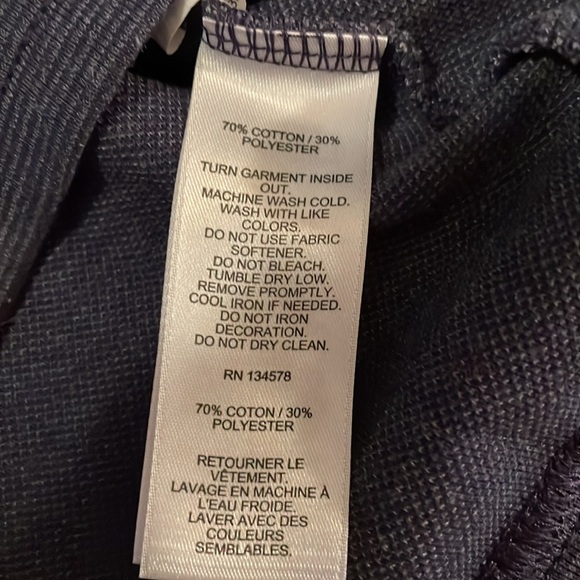 Vineyard Vines Boys' Saltwater Quarter-Zip In Deep Bay Blue Size Medium 12-14 - Picture 8 of 10